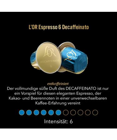 LOR Espresso Decaffeinato Capsules - Nespresso Compatible 10 Pieces (52g) | Premium International Shipping - Buy Online on GoSupps.com