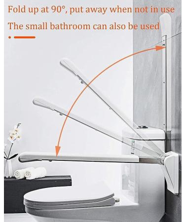 Folding Handicap Grab Bars Rails Toilet Handrails Bathroom Support Safety Rail for Elderly Bariatric Disabled Stainless Steel Commode Access - Buy Online on GoSupps.com