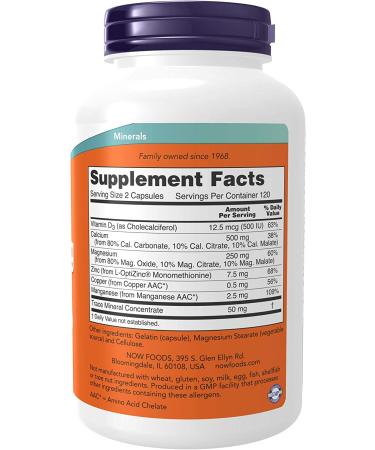 Now Foods Cal-Mag Caps - 240 Capsules for Bone Health & Muscle Support - Buy Online on GoSupps.com