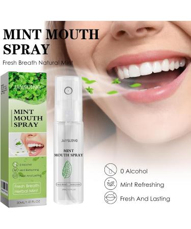 Mint Mouth Spray - Fresh Herbal Taste | Long-Lasting Fresh Breath & Safe Ingredients for Optimal Oral Care - Buy Online on GoSupps.com