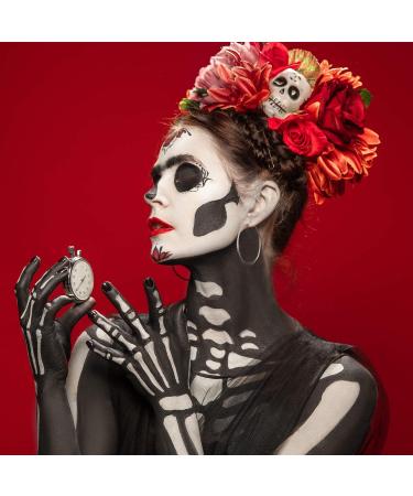 CCbeauty Eye Black Face Paint Stick - Non Toxic SFX Makeup for Halloween Costume - Professional FX Body Paint Kit with Sponge - Buy Online on GoSupps.com