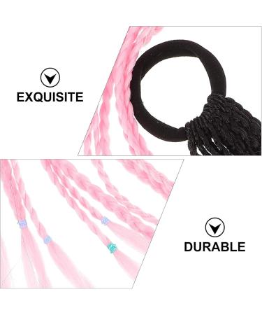 Lurrose Womens Wigs Crochet Hair Braids Goddess Faux Crochet Hair Synthetic Braiding Hair Extensions Hair Prelooped Crochet Braids for Black Women Black Spring Decor Black Pink - Buy Online on GoSupps.com