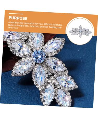 FRCOLOR Diamonds Hair Clip Rhinestone Hair Clip Bride Spring Clip Diamond Rhinestone Bridal Rhinestones Hair Clip - Buy Online on GoSupps.com