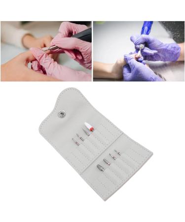 Manicure Grinding Head Holder Kit Portable Storage Bag Set with Multi Layer Organizer for Nail Drill Bits - Buy Online on GoSupps.com