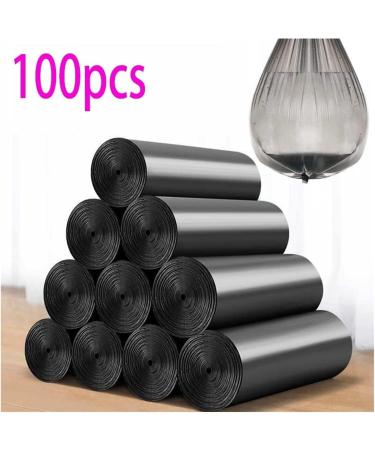 100pcs Household Black Bag for Bathroom Garbage Bag Kitchen Trash Disposable Plastic Bags 45x50cm Black - Buy Online on GoSupps.com