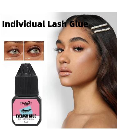 Individual Lash Glue Black Eyelash Clusters Glue Waterproof Eyelash Glue for Home Use Latex Free Cluster Lash Adhesive Bond and Seal Lash Glue for DIY Lash Extensions Strong Lash Bond and Seal Glue - Buy Online on GoSupps.com
