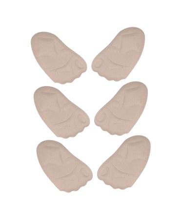 NOLITOY 3 Pairs Half Size Pad Foot Insoles for Men Insoles for Heels Foot Cushion Metatarsal Pad Non-Slip Cushion Shoe Cushions for Men Forefoot Cushion Absorb Sweat 4d Sticker Mesh