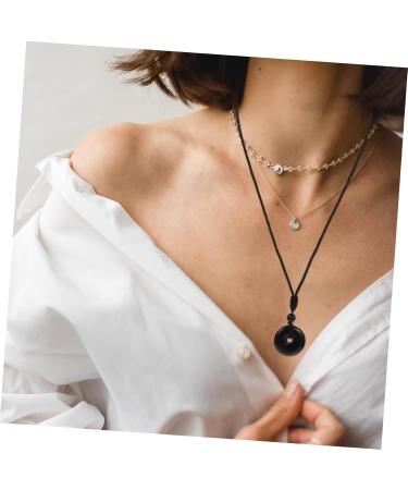 Minkissy 3-Style Safety Buckle Necklace for Men & Women - Portable Crystal Coin Trailer - Classic Cotton Thread Design - International Shipping Available - Buy Online on GoSupps.com