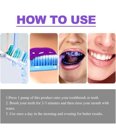 Purple Teeth Whitening Toothpaste 30ml - Brighten Your Smile Remove Stains & Achieve Whiter Teeth - Buy Online on GoSupps.com