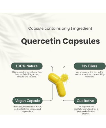 Extrait de Querc tine 60 G lules - Formule Concentr e 10:1-250 mg par G lule - Alternative Sans Zinc ni Brom line - Suppl ment V g tal en Capsules Pratiques - Buy Online on GoSupps.com