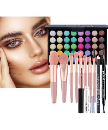 LHLXZQ Eye Makeup Kit Complete Cosmetic Set with Eyeshadow Palette Mascara Eyeliner Eyebrow Pencil and Makeup Brush 02B - Buy Online on GoSupps.com