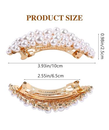 Pearl Hair Clips and Barrettes for Women - Elegant Pearl Hair Accessories - Buy Online on GoSupps.com