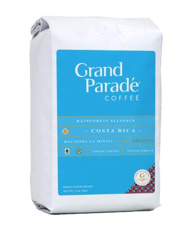 Grand Parade Coffee, 5 Lb Unroasted Green Coffee Beans - Costa Rica Tarrazu Award Winner - La Minita - Rainforest Alliance Certified - Buy Online on GoSupps.com