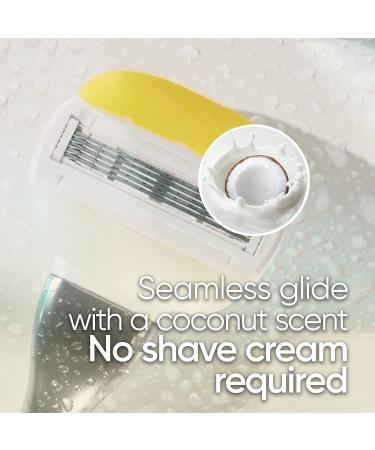 4-Count Gillette Venus ComfortGlide Razor Blade Refills Infused with Olay Coconut Scent - Buy Online on GoSupps.com