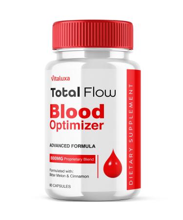 Total Flow Blood Balance TotalFlow Blood Support Capsules Supplement Advanced Formula All Natural Optimizer Maximum Strength Daily Health Wellness TotalFlo Premium Blend Pills (60 Capsules)
