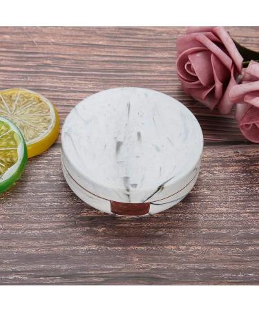 Portable Contact Lens Container with Mirror - Travel-Friendly Soaking Case & Eye Care Kit in Pink | Marble Design - Buy Online on GoSupps.com