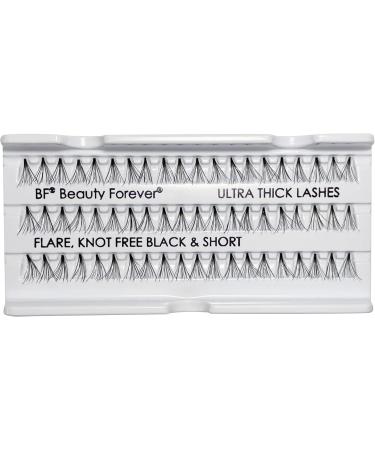 Beauty Forever Individual Ultra Thick Lashes 7 Ply Flare Black Knot Free & Short For Intense Volume Available Sizes Short Medium & Long (BF1004-Short) - Buy Online on GoSupps.com