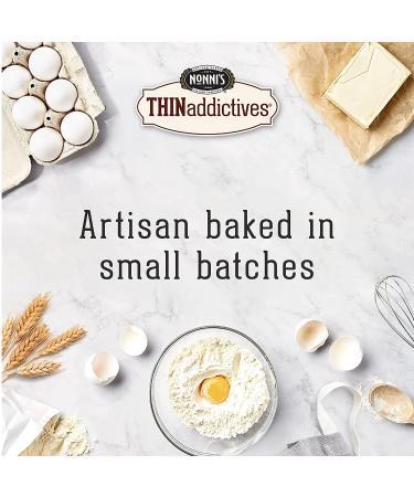THINaddictives Variety 6 Pack - Almond Thin Cookies - Biscotti Italian Cookies - Sweet & Crunchy - 6 Flavors - 18 Cookies Per Box - Individually Wrapped - Kosher - 4.4 oz - Buy Online on GoSupps.com