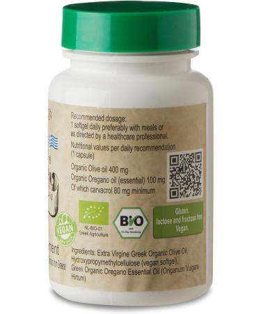 Athina Pure Wild Oregano Oil Capsules - Natural Remedy for Gut Health & Infections | Vegan Greek Formula with Carvacrol, Essential Oregano Oil & Olive Oil | 60 Capsules - Buy Online on GoSupps.com