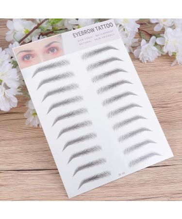 Beavorty 2pcs 3d Eyebrow Stickers Suit Eyebrow Transfer Stickers Artificial Eyebrow Miss Eyebrow Trimming - Buy Online on GoSupps.com