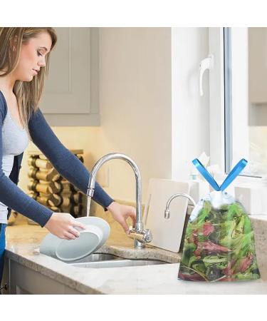 Besreey Kitchen Trash Bags Portable Garbage Bags with Drawstring - Thickened Automatic Closing Household Waste Organizing Pouch for Toilet Bathroom - Buy Online on GoSupps.com