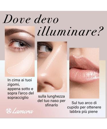 Highlighter Palette Makeup Illuminator Powder Bronzer Kit - With Mirror For Light to Medium Skin Tone - 4 Highly Pigmented Shimmering Colors - Vegan Hypoallergenic - Buy Online on GoSupps.com