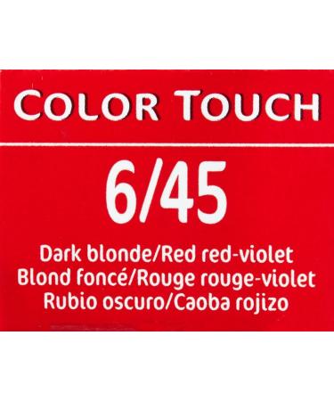Wella Color Touch 6/45 Dark Blonde Red Red Violet 2 oz - Buy Online on GoSupps.com
