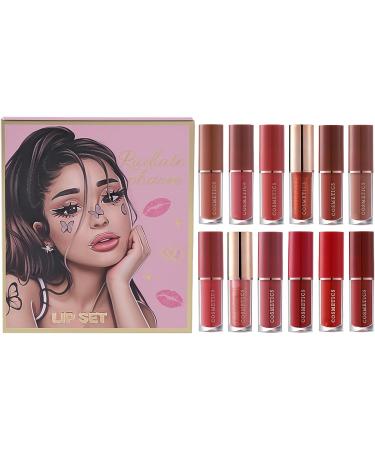 JINGLING Coffret de Rouge L vres - 12 Pi ces Kit De Maquillage Labial S chage Rapide - Set de Rouges L vres Liquides Mat Nude Pour Voyage D placement Professionnel Rendez-vous - Buy Online on GoSupps.com