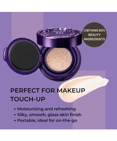 ANNA SUI Illuminating Cushion Compact 01 - Moisturizing, Refining, and Glossy Finish - 0.28 oz - Case and Sponge Included - Buy Online on GoSupps.com