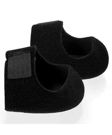 Thicker Heel Protector Plantar Fasciitis Relief Heel Support Heel Pads Heel Cups for Women and Men Achilles Tendonitis Brace Heel Support Cushion Cracked Heel Repair Inserts Black (L Size) M Size