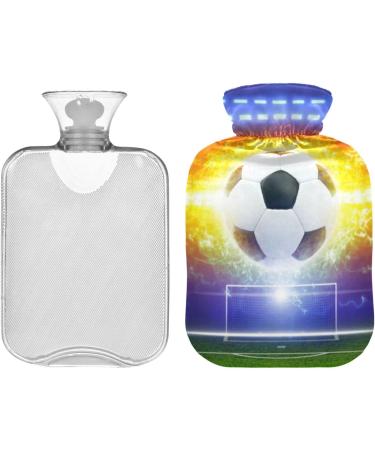 YOUJUNER Galaxy Football Soccer Hot Water Bottle - 1L Large Comfortable Hand & Feet Warmer for Ultimate Warmth - Buy Online on GoSupps.com