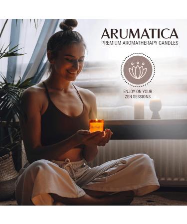 ARUMATICA Premium Aromatherapy Candles | Scented Candle Gift Set for Women | Stress Relief & Relaxation | 4 Pack - Ideal Self Care Gifts for Bath | International Shipping Available - Buy Online on GoSupps.com