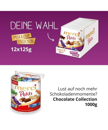 Merci Petits Milk and Cream Collection 12 x 125g | Gourmet Chocolate Mix | International Shipping Available - Buy Online on GoSupps.com