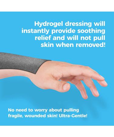 SilverSeal Burn and Wound Dressing | Hydrogel Pads with X-Static Silver | Soothing Moisture & Protection | For Burns, Cuts, and Wounds | 4 Sterile Dressings - Buy Online on GoSupps.com