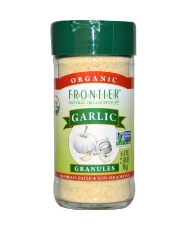 Frontier Natural Products Organic Garlic Granules 2.68 oz (76 g) - 2pcs