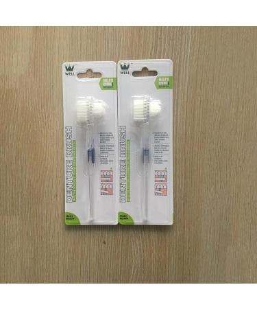 ULTNICE Transparent Toothbrush for Dentures - 3 Pack Double-Sided Toothbrush for Effective Cleaning | International Shipping Available - Buy Online on GoSupps.com