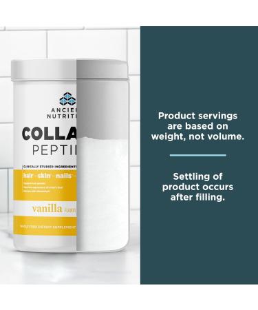 Ancient Nutrition Collagen Peptides Collagen Peptides Powder Vanilla Hydrolyzed Collagen Supports Healthy Skin Joints Gut Keto and Paleo Friendly 12 Servings 20g Collagen per Serving Vanilla 8.51 Ounce (Pack of 1) - Buy Online on GoSupps.com