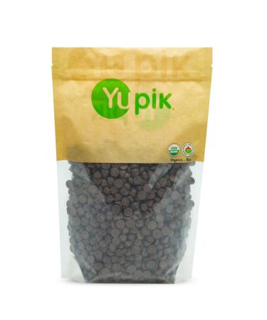 Yupik Organic Dark Chocolate Chips 70% Cacao 1 kg 6 Count Gluten-Free GMO-Free Kosher Vegan Dairy-Free Regular Size Rich Dark Chocolate Melts Smoothly Ideal for Snacking Baking Topping 1 kg (Pack of 6)