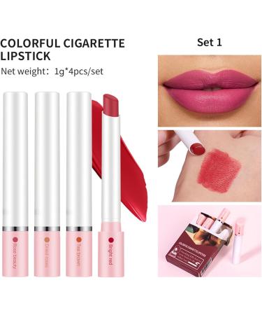  Fusruom Lip Tint | 4 Anti-Stain Lip Gloss Beauty Makeup Cosmetics - Gloss Stick For | For Women Girls Friends Dinner Gatherings Travel Outings - Buy Online on GoSupps.com
