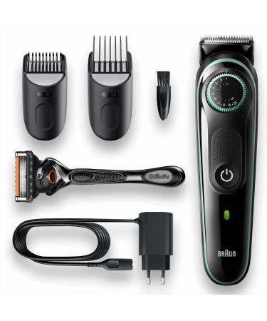 Procter Gamble Braun Beard Trimmer 3 BT3341 beard trimmer for men facial hair facial hair reliable blades 39 length settings blackgreen - Buy Online on GoSupps.com