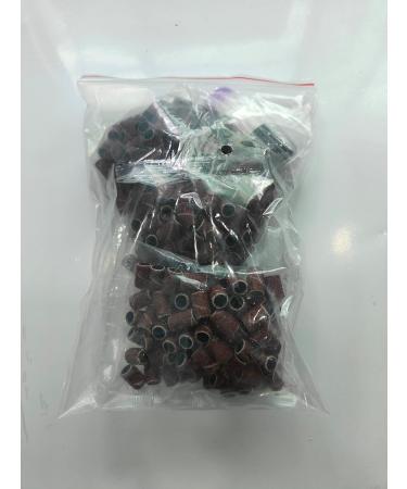 Kalolary 300 Pieces Nail Sanding Bands 80/120/180 Grit Fine Grit Nail Art Sanding Bands with Nail Dust Remover Brush for Nail Drill Brown Manicure Sanding Bands Nail Drill File Refill for Manicure - Buy Online on GoSupps.com