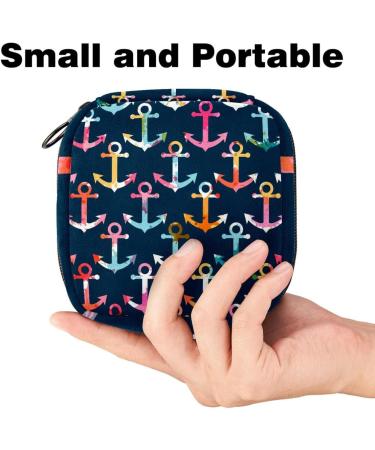 Buy Colorful Waterproof Menstruation Pad Bag with Zipper | Women's Tampon & Napkin Organizer Stylish Practical & Perfect for Girls - Buy Online on GoSupps.com