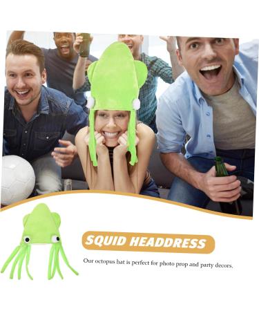 minkissy Decor Toys Costume Accessory Cartoon Animals Hat Funny Squid Hat Festival Headwear Funny Hat Cartoon Hat Prop Party Squid Hat Squid Hat Prop Creative Hat Make up Octopus Hat Velvet - Buy Online on GoSupps.com