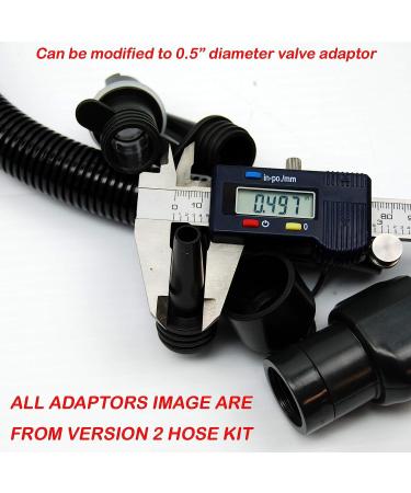 Seamax Nylon Air Hose Kit 20PSI SUP Electric Air Pump Version 2: SUP Hose with Multiple Adapters - Buy Online on GoSupps.com