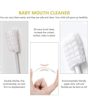 Healifty Baby Wipes and Tongue Cleaner Set - 30pcs Disposable Gauze Toothbrush for Infant Oral Care - Buy Online on GoSupps.com