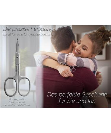 Premium Solingen Nail Scissors - Stainless Steel & Rustproof Sharp Curved Blades for Perfect Manicure & Pedicure - 9.5 cm Made in Germany - Buy Online on GoSupps.com