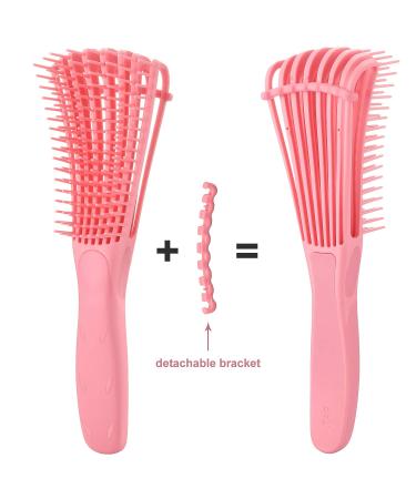 2 Pack Detangling Brush for Curly Hair - EZ Detangler Brush for Afro Textured 3a to 4c Hair - Ideal for Wet/Dry/Long Thick Curly Hair - Exfoliating for Beautiful and Shiny Curls - Green Pink - Buy Online on GoSupps.com