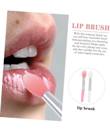 Healeved 2 Sets Lip Stick Dust Cover Silicone Lipstick Stick Lip Mask Brush Lip Balm Applicator Accessory Silicone Lip Brush Silicone Lip Mask Applicator Brush Lip Balm Brush Tool - Buy Online on GoSupps.com