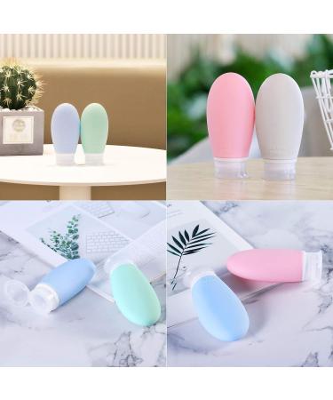 Bwren 3.4 oz Travel Bottles - TSA Approved Silicone BPA Free (Pack of 4) - Refillable Cosmetic Containers for Toiletries and Makeup - 100ml - Buy Online on GoSupps.com