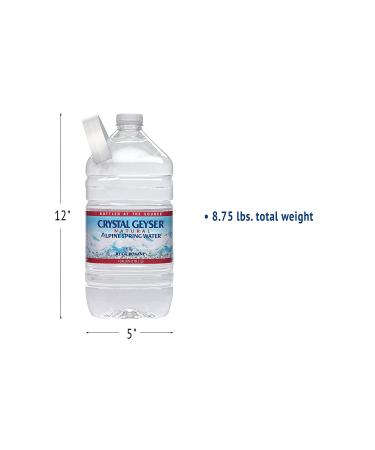 Crystal Geyser Alpine Spring Water - 128 Fl Oz Bottles (Pack of 6) - Total 768 Fl Oz - Buy Online on GoSupps.com